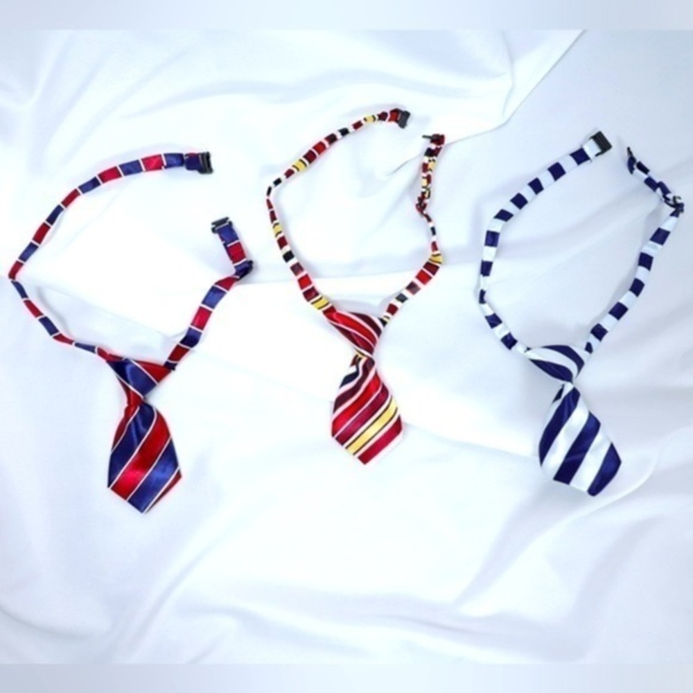 🅽🅴🆆 striped adjustable dog tie cat pet tie, funny pet ties dog cat clothes